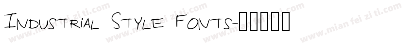 Industrial Style Fonts字体转换